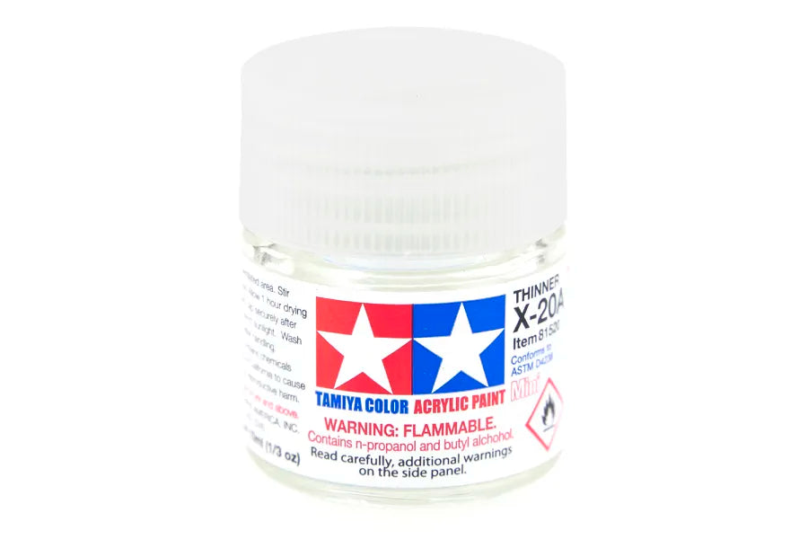 Diluant Pour Peinture Acrylique TAMIYA X-20A - Flacon 10 Ml - Réf. 81520 - Neuf