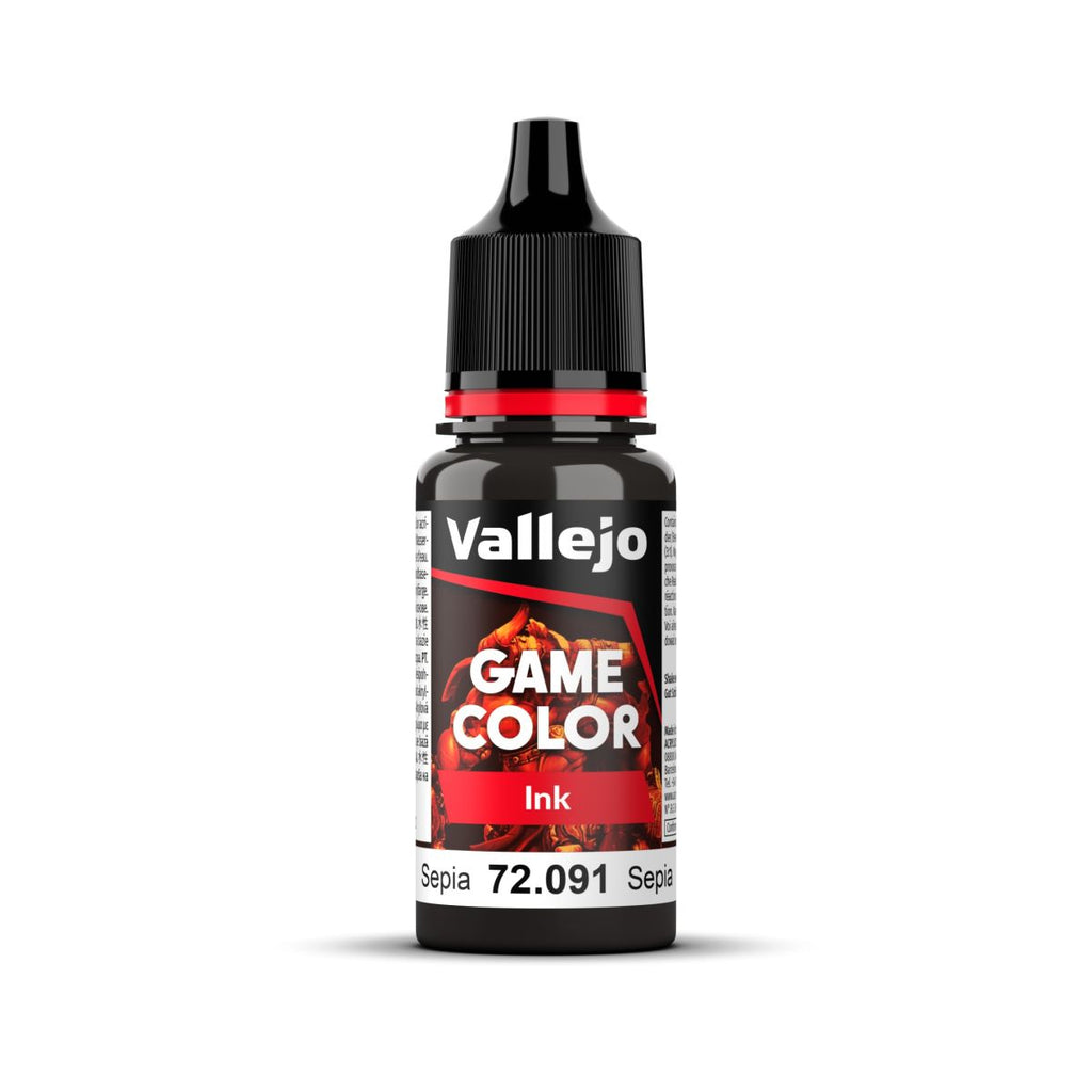 Vallejo - 72.091 - Game Color - Ink - Sepia 18ml