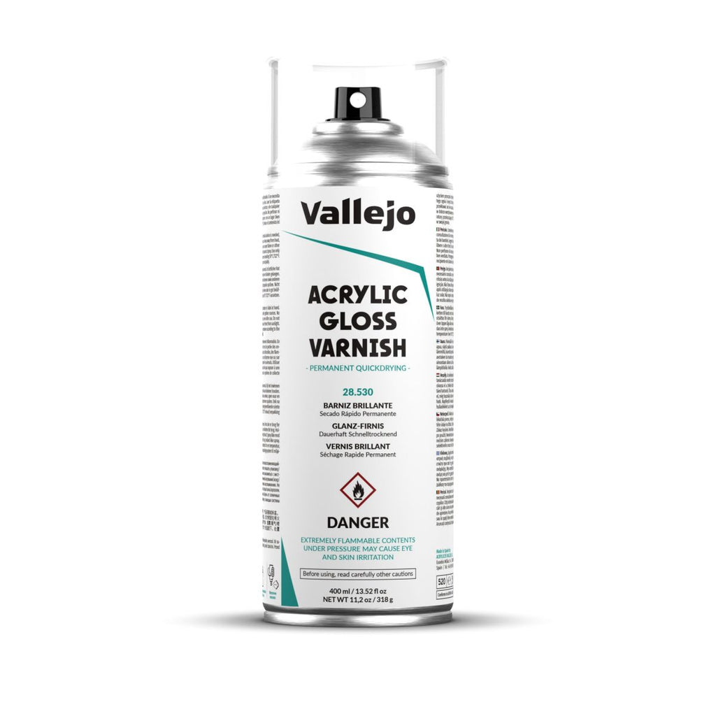 Vallejo - 28.530 - Aerosol Spray Primer - Gloss Varnish 400ml