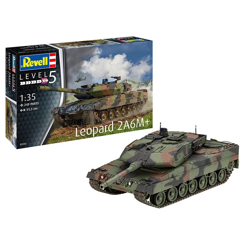 Revell 1/35 Leopard 2A6M+ - 03342 Plastic Model Kit
