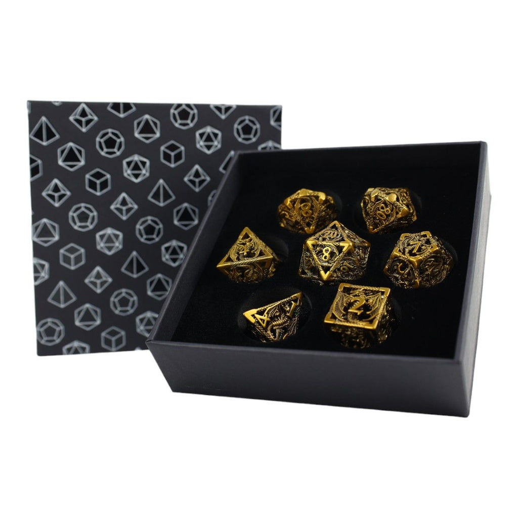 LPG - LPG ES4537 - Dice RPG Set Hollow Dragon - Ancient Bronze