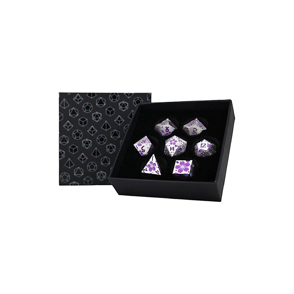 LPG - LPG ES243120 - Dice Set - Inscripted Sakura Purple