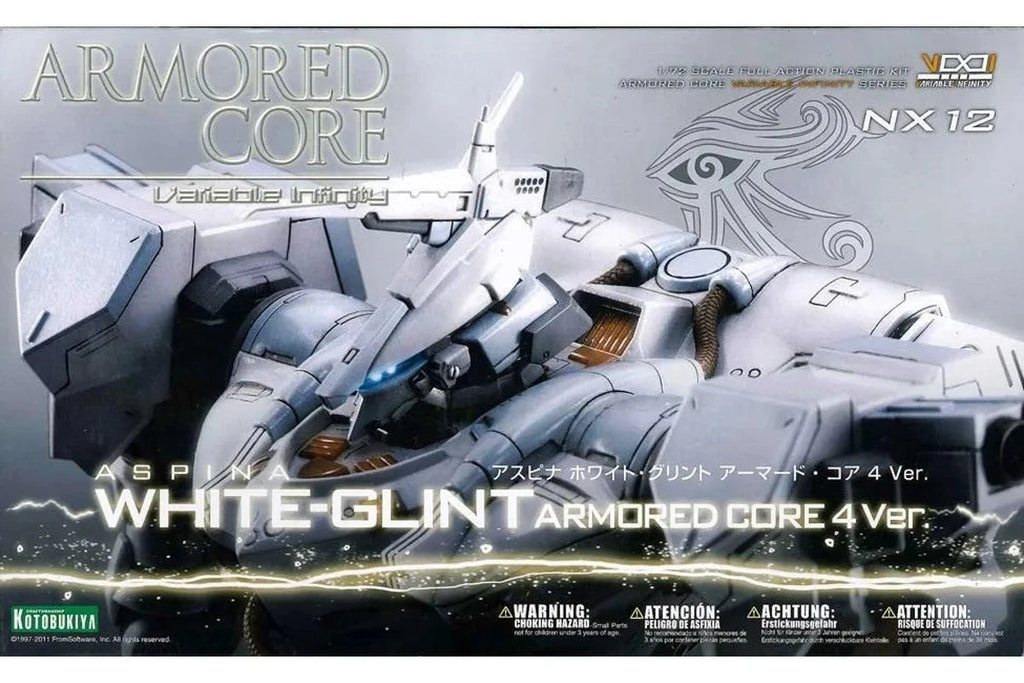 Kotobukiya 1/72 Armoured Core: Aspina White Glint Plastic Model Kit