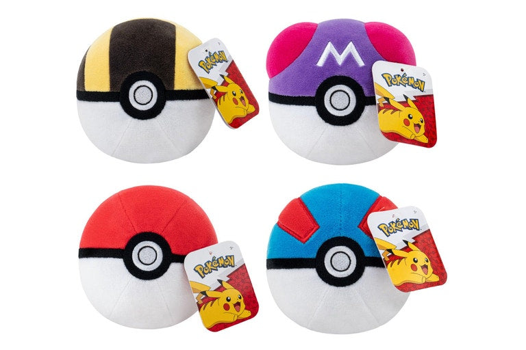 Pokemon Plush Pokeball Assortment 5" (Random 1pc)