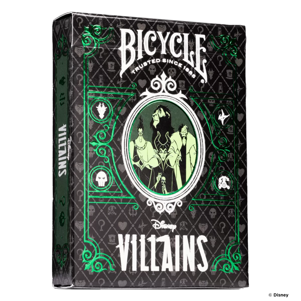 Bicycle Playing Cards - Disney Villains Green
