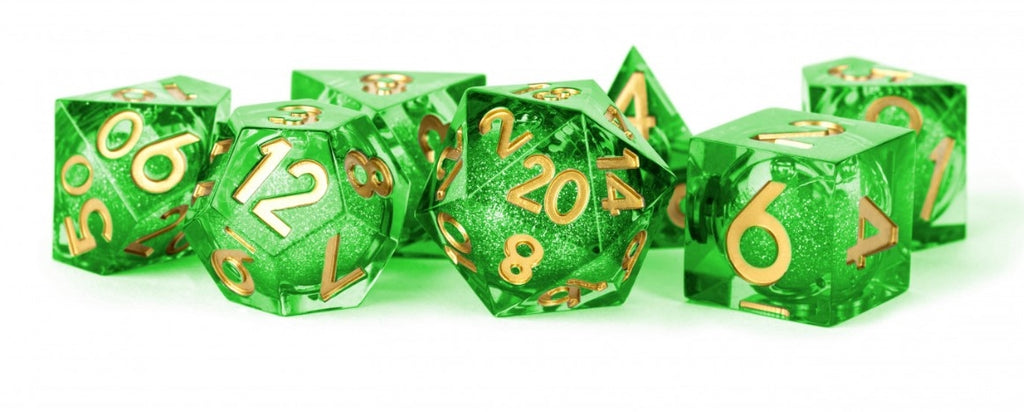 Fanroll: MDG 16mm Polyhedral Dice Set: Liquid Core Aegis of Hope