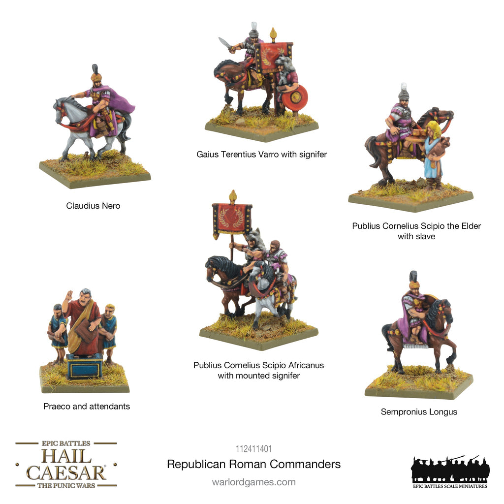 Hail Caesar Epic Battles - Republican Roman Commanders