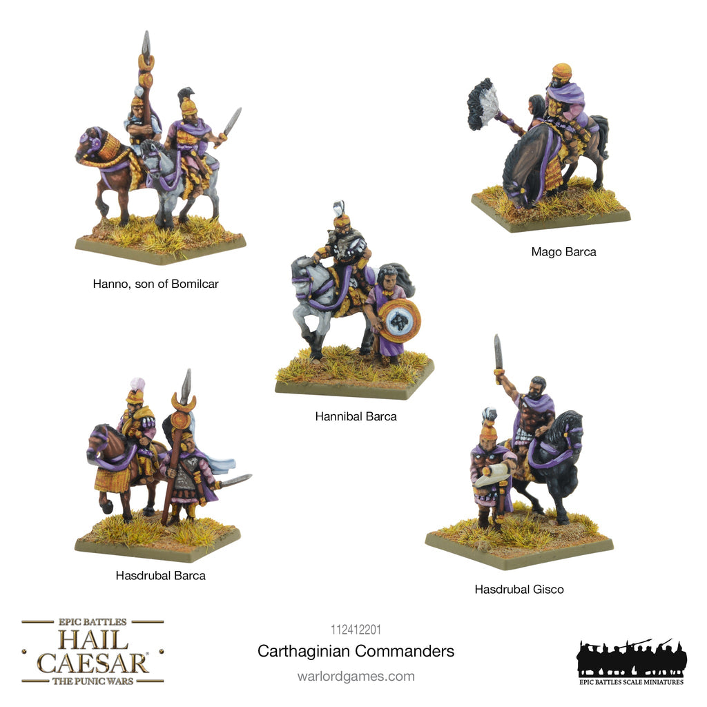 Hail Caesar Epic Battles - Carthaginian Commanders