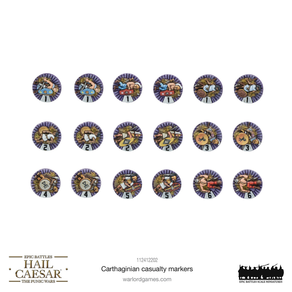 Hail Caesar Epic Battles - Carthaginian casualty markers