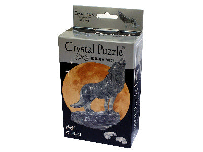 3D BLACK WOLF CRYSTAL PUZZLE