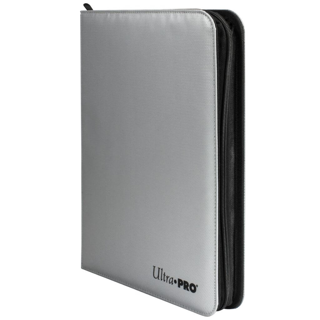 Ultra Pro - 9 pocket Zippered PRO Binder- Silver - Fire Resistant - 15945