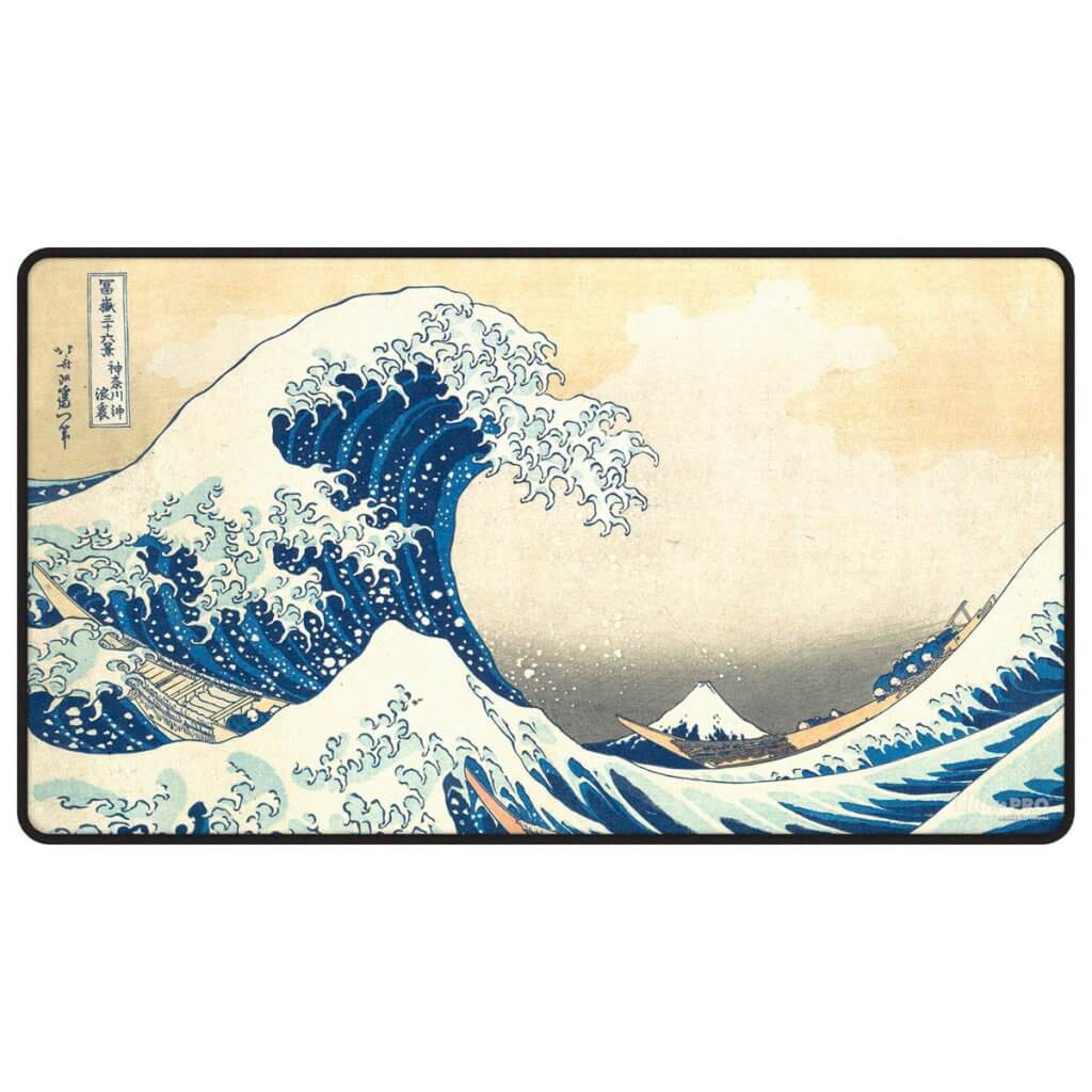Ultra Pro - 16602 - The Great Wave off Kanagawa Black Stitched Playmat
