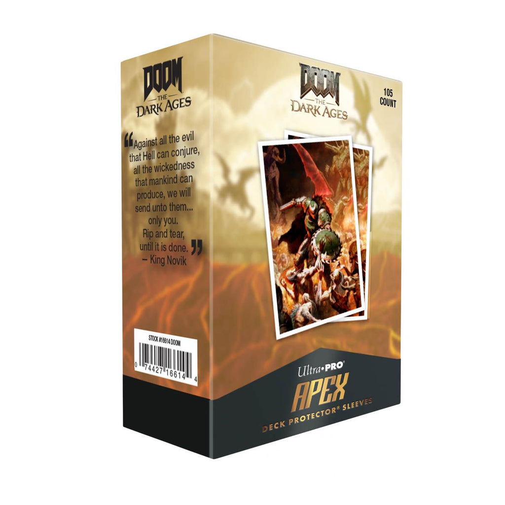 Ultra Pro - UP16614 - DOOM 105ct Apex Deck Protector Sleeves 1 for Bethesda - Doom