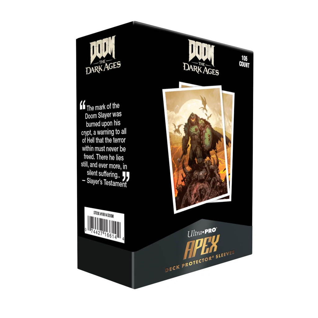 Ultra Pro - UP16615 - DOOM 105ct Apex Deck Protector Sleeves 2 for Bethesda - Doom