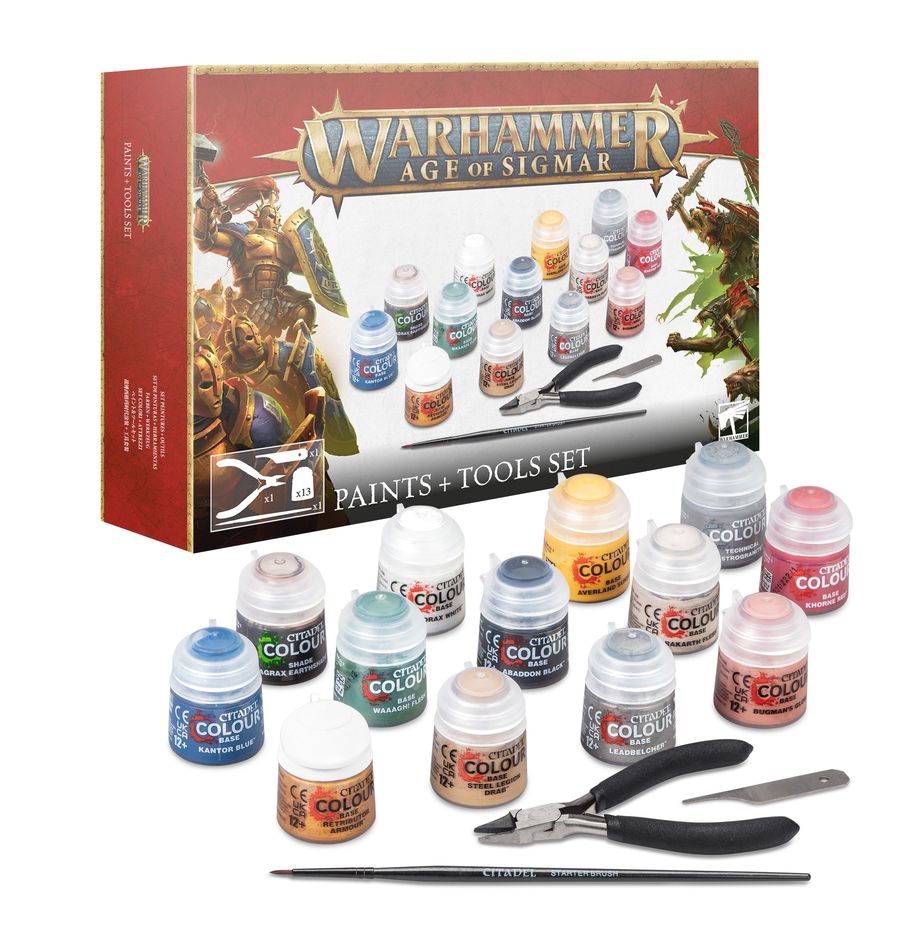 Warhammer  ( aos )Age of Sigmar Paints + Tools 2024