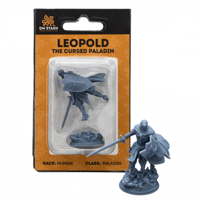 DM Stash - Leopold the Undying - Cursed Paladin Miniature (M)