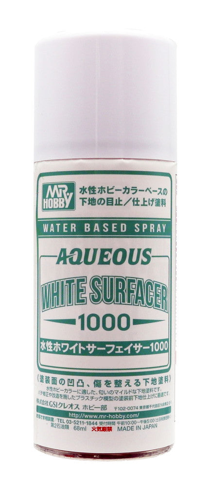 Mr Hobby - B612 - Aqueous White Surfacer Spray 1000 - 170ml