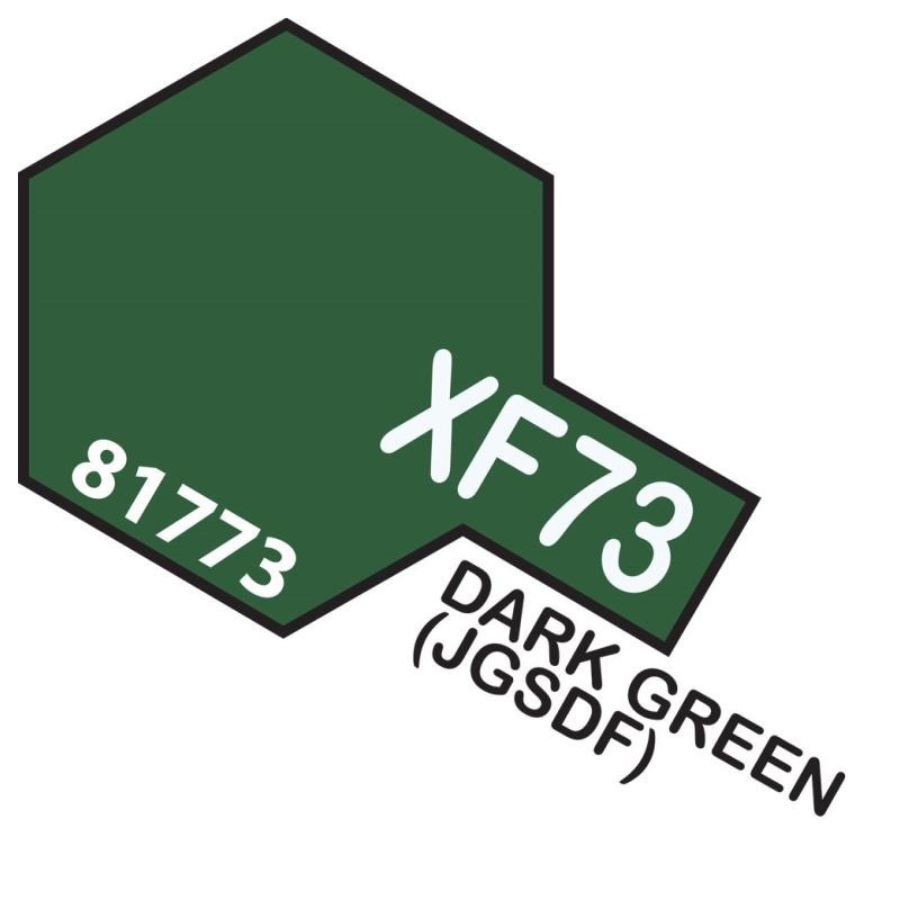 Tamiya Mini Acrylic Paint XF73 Dark Green JGSDF 81773