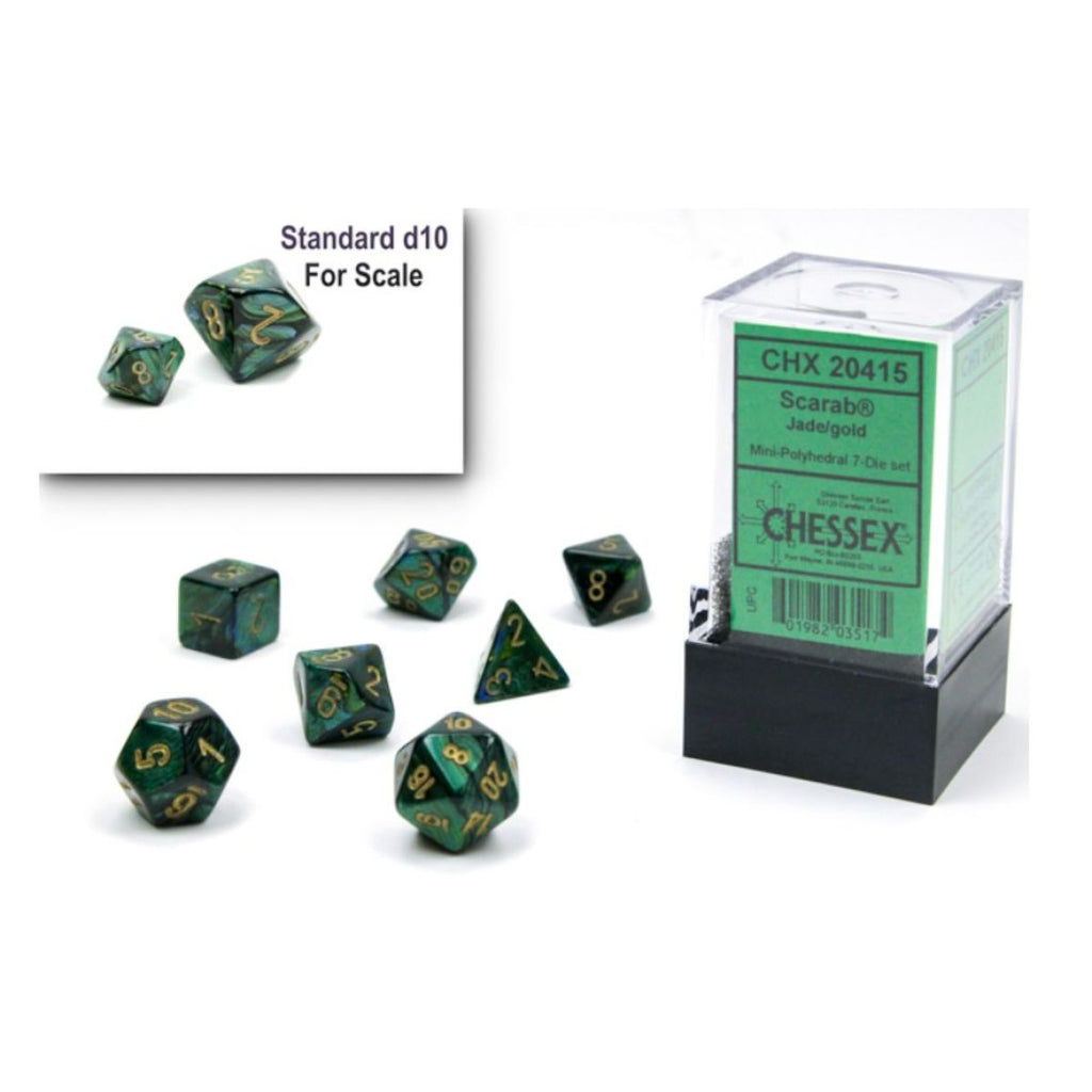 CHX 20415 Scarab Mini Jade/Gold 7-Die Set