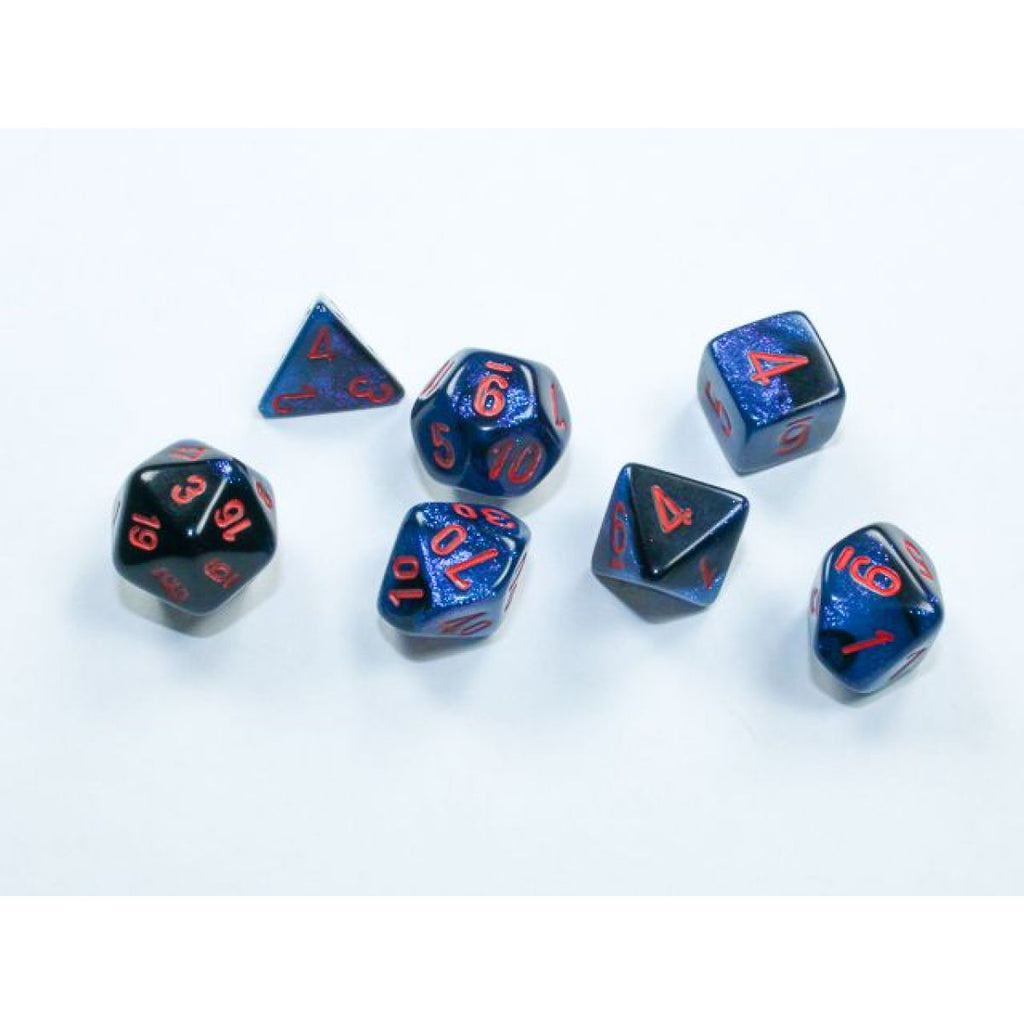 CHX 20658 Gemini Mini Black-Starlight/Red 7-Die Set