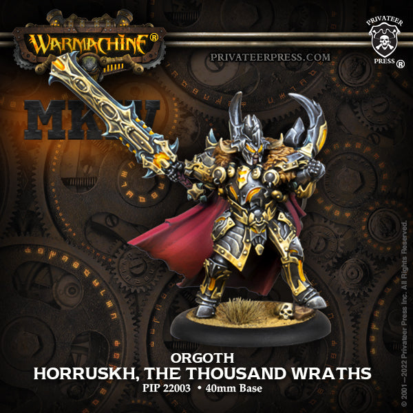 Warmachine: Orgoth - Horruskh, The Thousand Wraths (Resin)