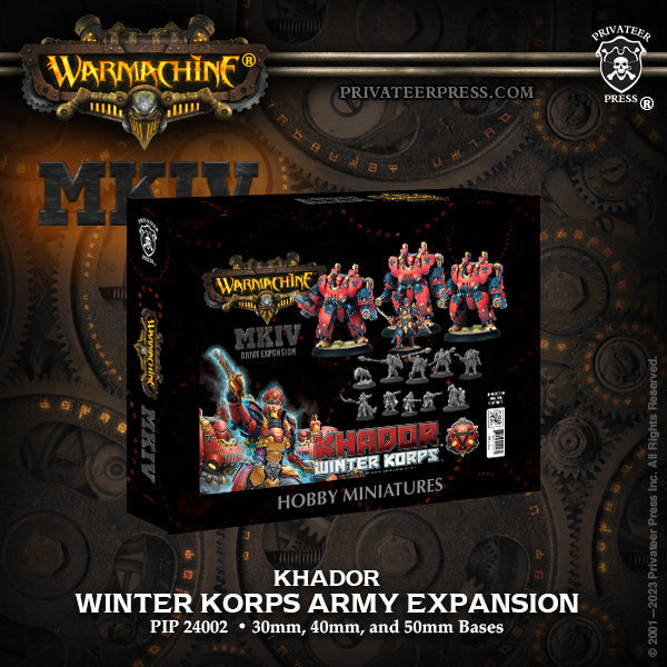 Warmachine: Khador – Khador Winter Korps Core Army Starter (Resin) - PIP24000