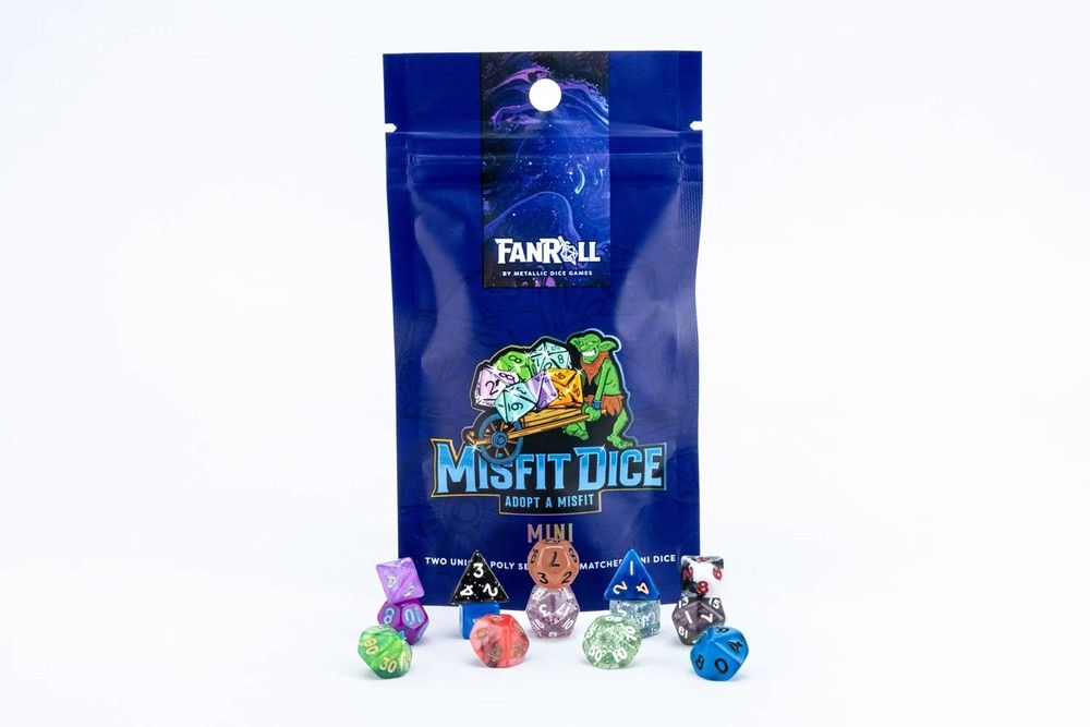 Fanroll: Mystery Misfit Mini Polyhedral Dice (2 Set Pack)