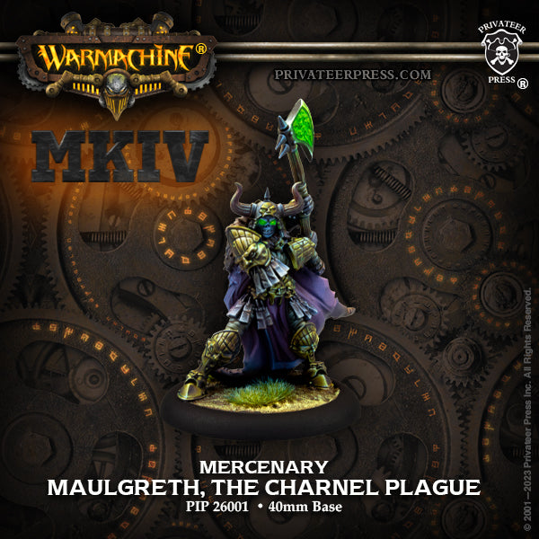 Warmachine: Maulgreth, the Charnel Plague – Mercenary Character Solo (Resin)