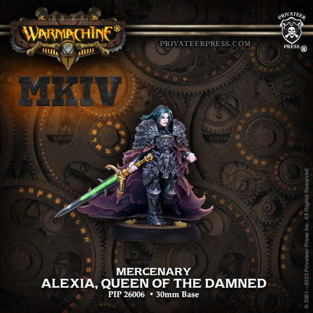 Warmachine: Alexia, Queen of the Damned – Mercenary Character Solo (Resin)