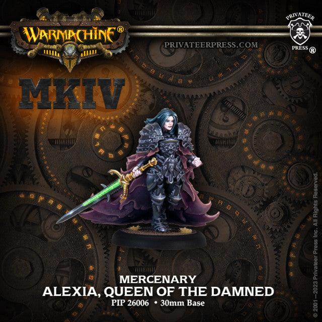 Warmachine: Alexia, Queen of the Damned – Mercenary Character Solo (Resin) - PIP26006