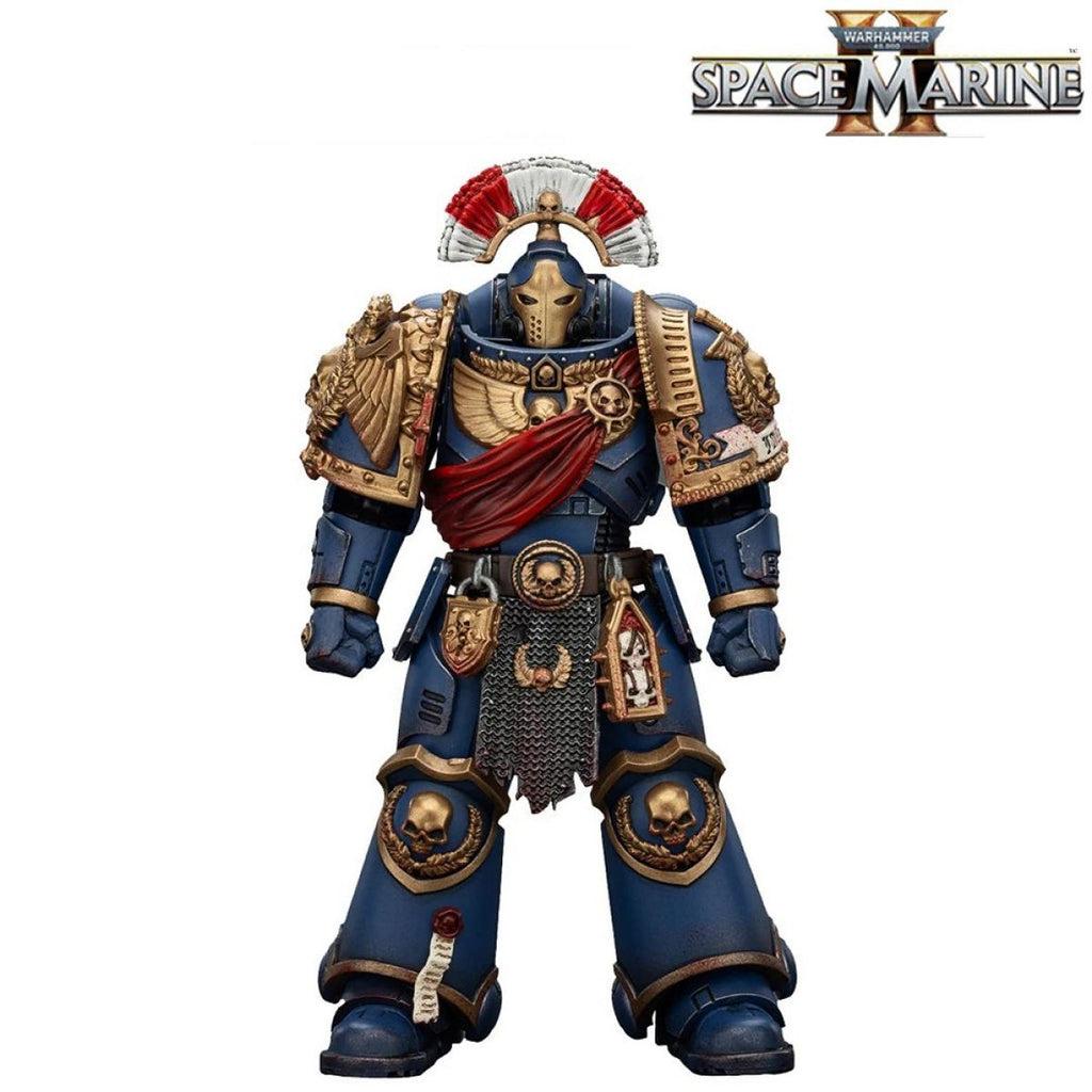 JoyToy Warhammer Collectibles: 1/18 Scale Ultramarines Relic Secundus Armour with Artificer bolt rifle