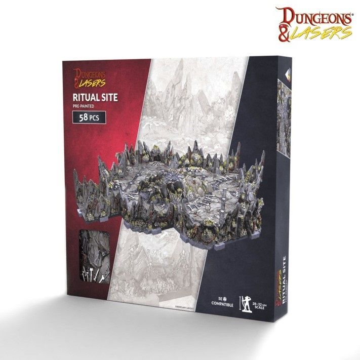 Dungeons & Lasers - Prismacast Pre-Painted Terrain - Ritual Site Pre-Painted
