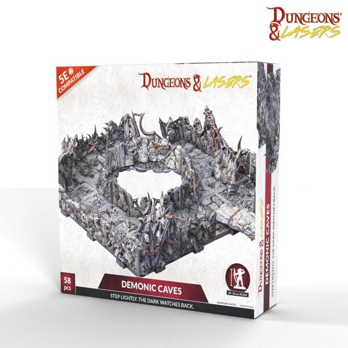 Dungeons & Lasers - Half-Height Walls - Demonic Caves