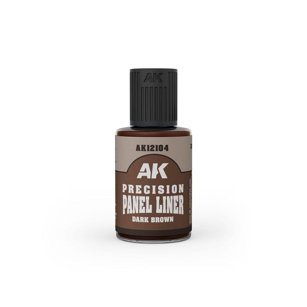 AK Interactive Weathering Products - Precision Paneliner - Dark Brown 30ml