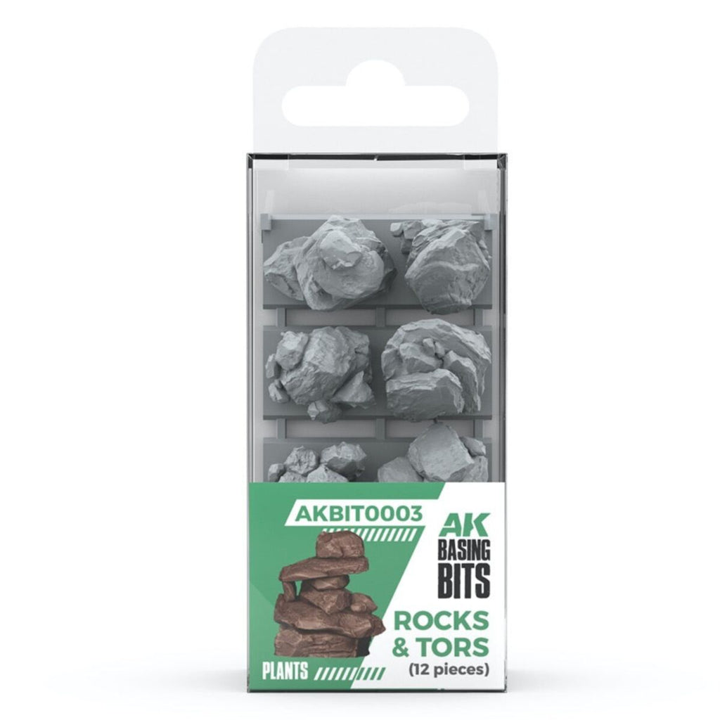AK Basing Bits - Rocks & Tors - 12 Pieces