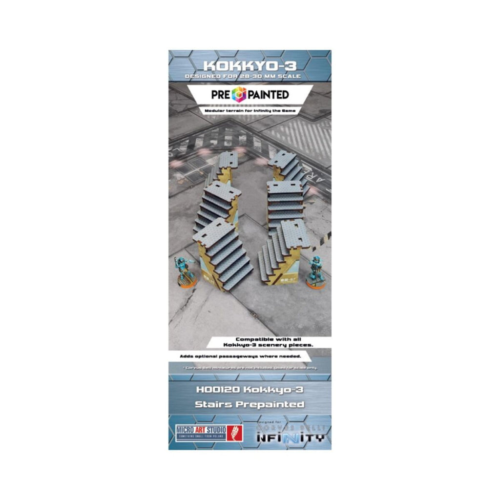 Micro Art Studio - Infinity Scenery - Kokkyo-3 Stairs (6) PREPAINTED (beige)