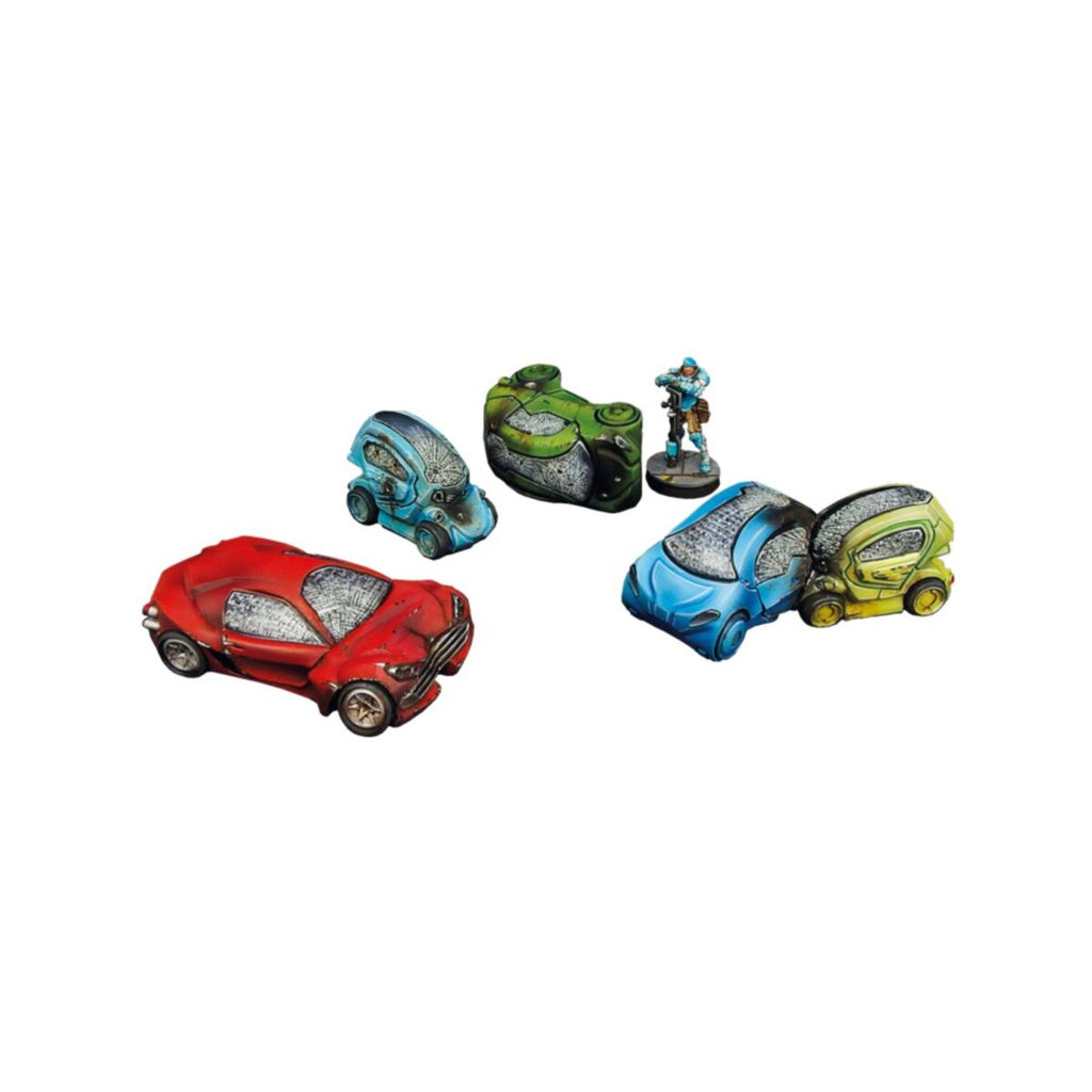 Micro Art Studio - Infinity Scenery - City Wrecked Cars set (5)