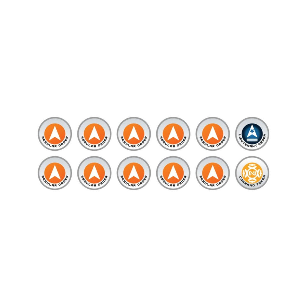 Micro Art Studio - Infinity Token Sets - N4 Infinity Tokens Regular Orders Orange (12)