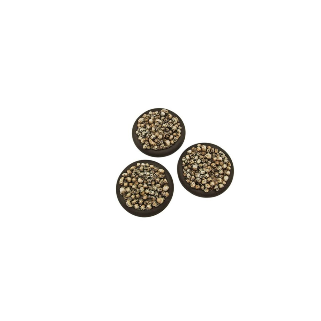 Micro Art Studio - Resin Wide Lip Round Bases - Skulls Bases - WRound 50mm