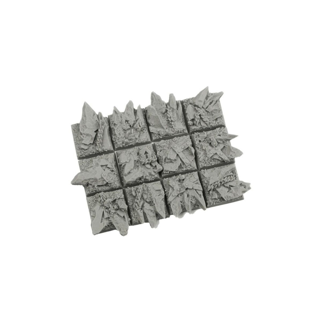 Micro Art Studio - Resin Square/Rectangular Bases - Chaos Bases 20x20mm (10)