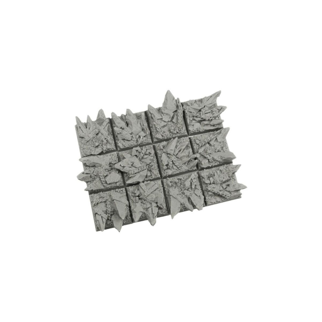 Micro Art Studio - Resin Square/Rectangular Bases - Chaos Bases 25x25mm (10)