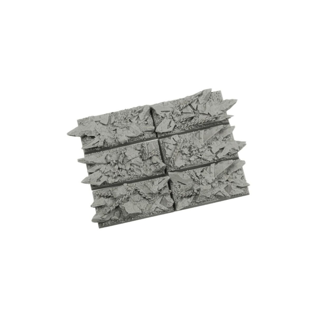 Micro Art Studio - Resin Square/Rectangular Bases - Chaos Bases 25x50mm (5)
