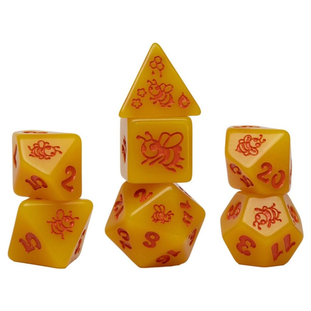 Sirius Dice - Animal - Golden Buzz Dice Set 7