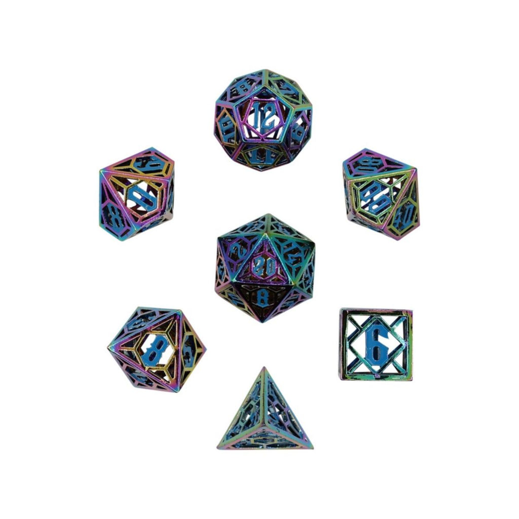 LPG Dice - LPG 269876 - Diamond RPG Set Rainbow/Blue