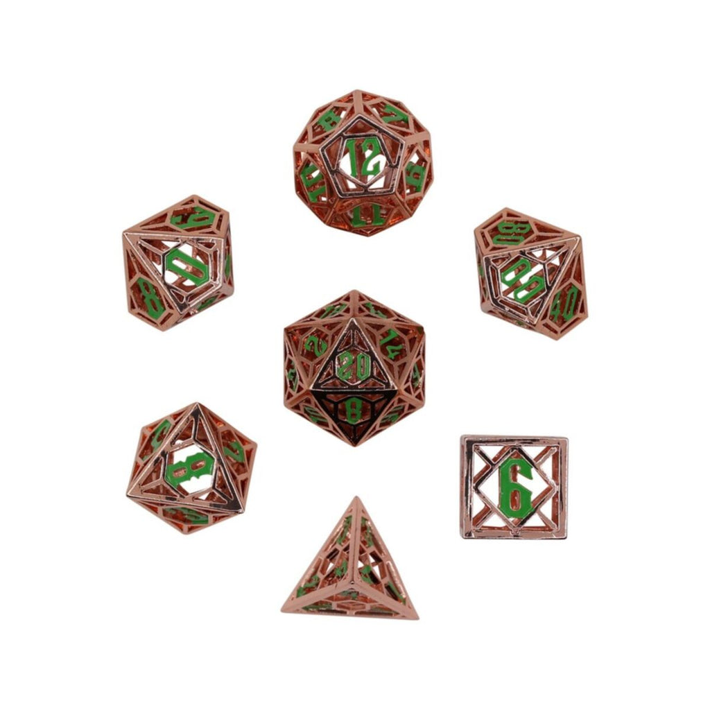 LPG Dice - LPG 269878 - Diamond RPG Set Copper/Green