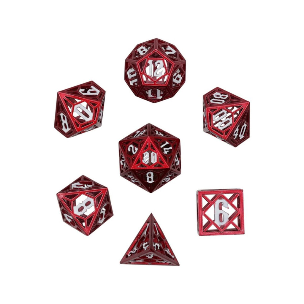 LPG Dice - LPG 269879 - Diamond RPG Set Red/White