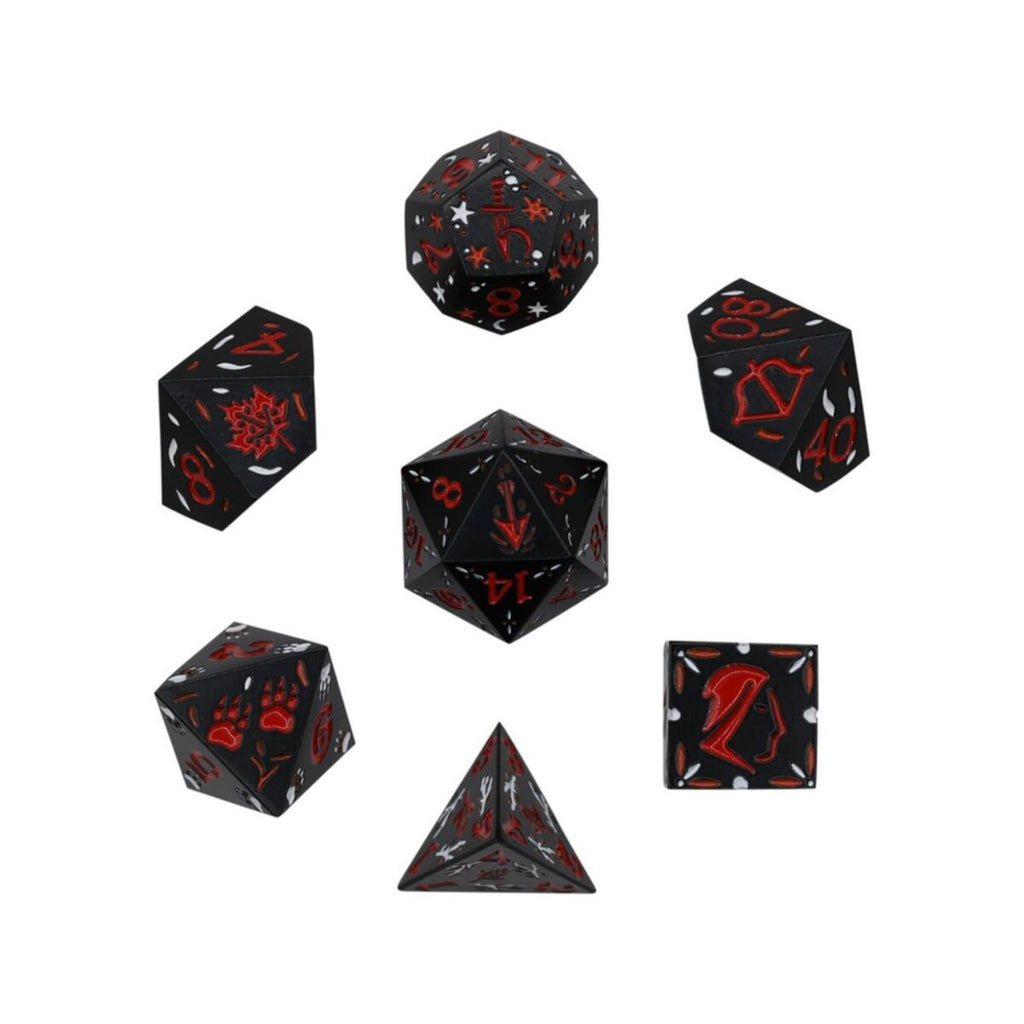 LPG Dice - LPG 269880 - Rogue RPG Set Black/Red