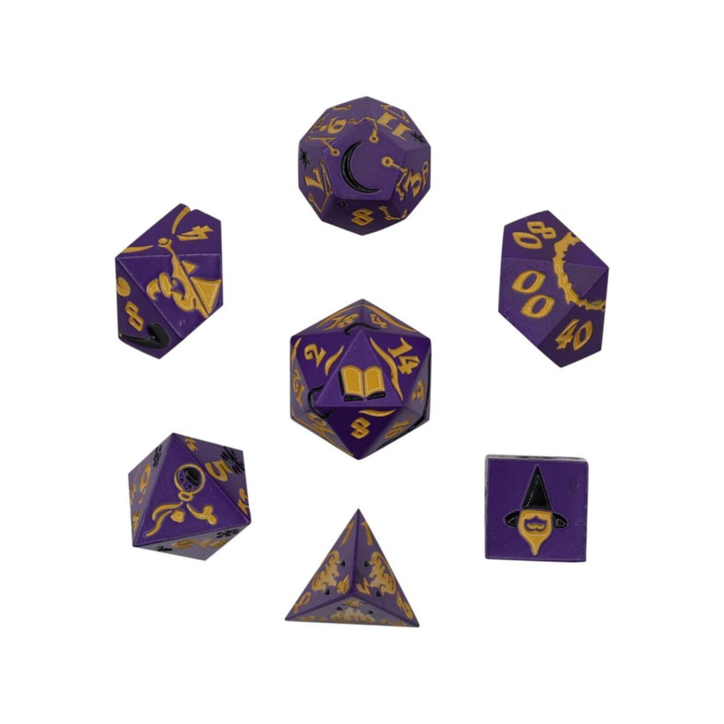 LPG Dice - LPG 269886 - Mage RPG Set Purple/Gold