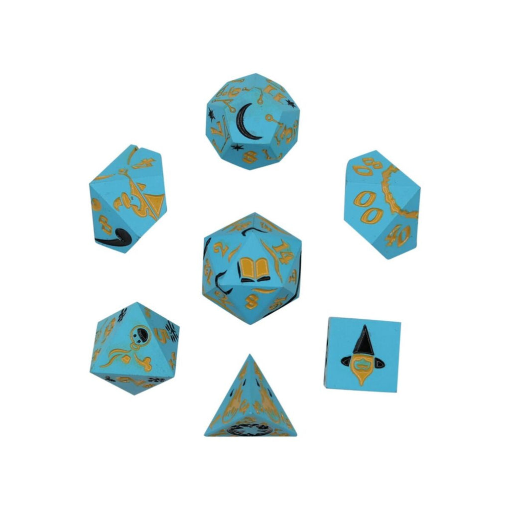 LPG Dice - LPG 269890 - Mage RPG Set Aqua/Gold