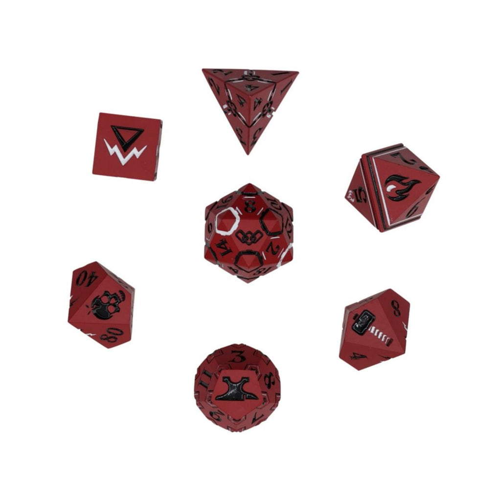 LPG Dice - LPG 269893 - Warrior RPG Set Red/Black